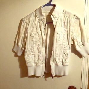 Women’s white crop jacket
